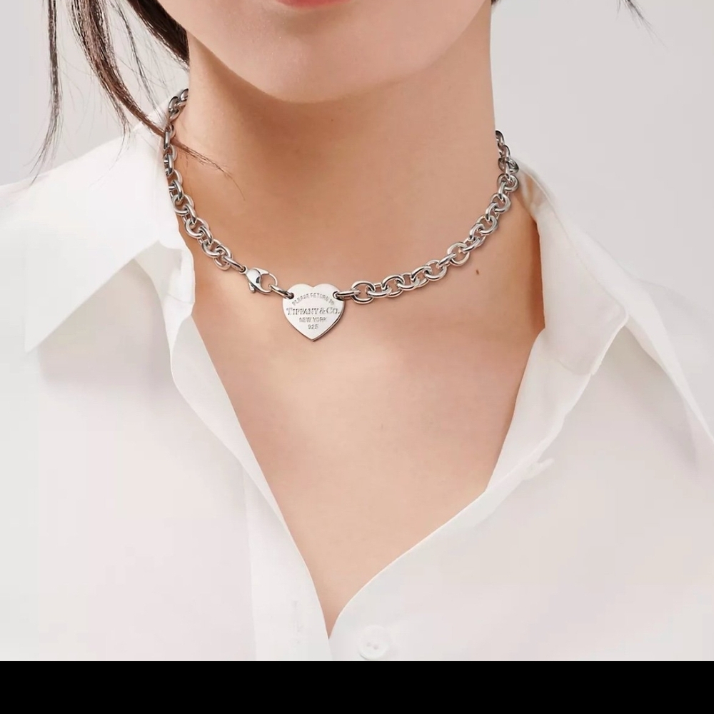 Tiffany & Co. Silver Heart Tag - Picture 2 of 5